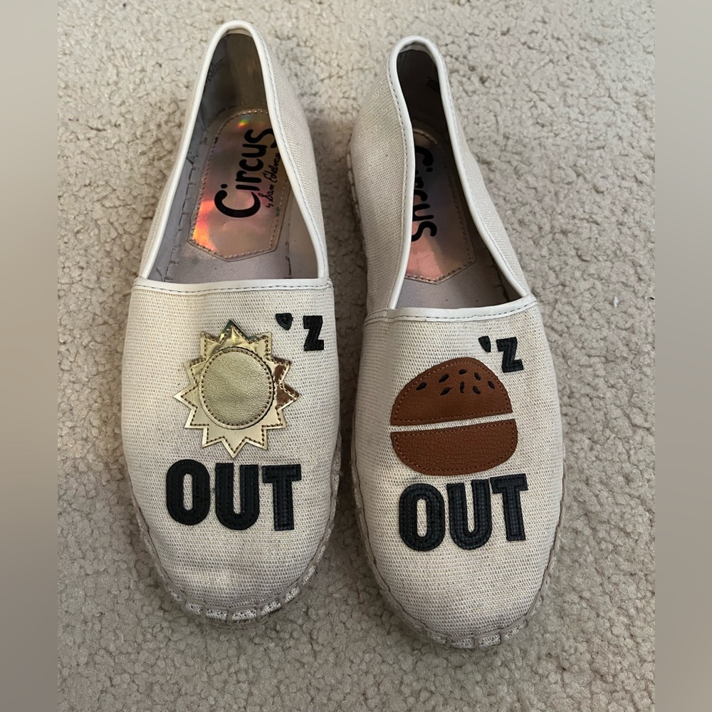 Circus by Sam Edelman Cream Slip-On Shoes